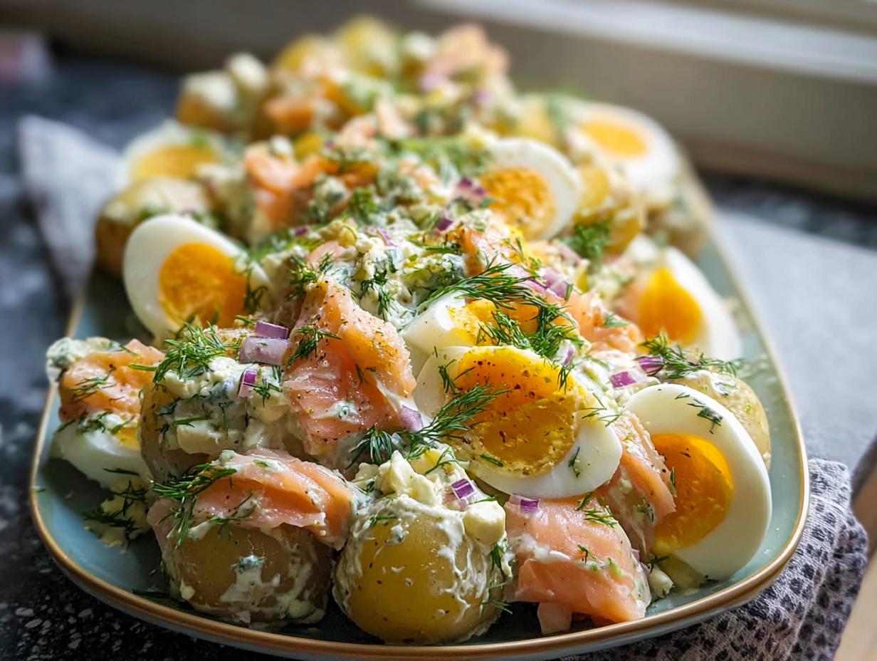 Delicious Smoked Salmon Potato Salad - detail 1