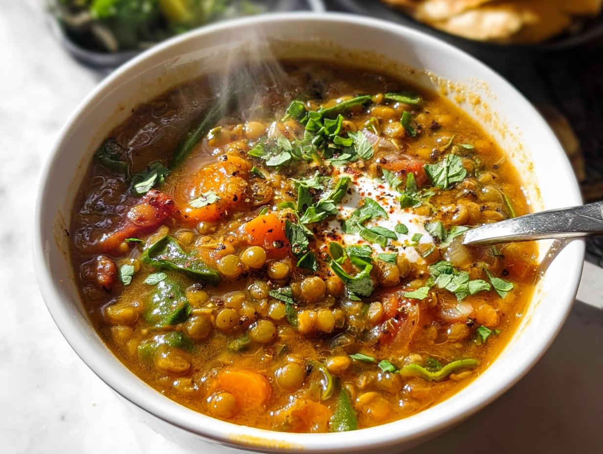 Detox Moroccan Lentil Soup - detail 1