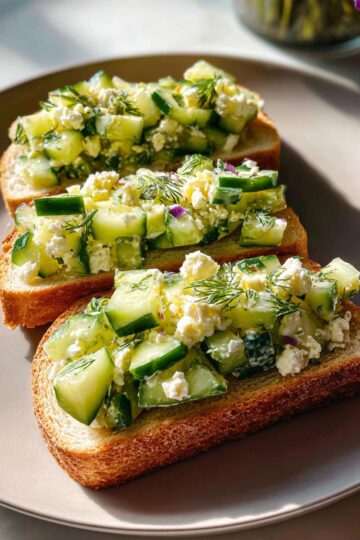 Easy Cucumber Salad Sandwiches