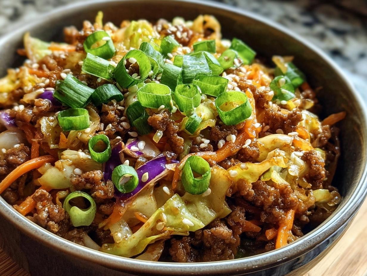 Egg Roll in a Bowl - detail 1