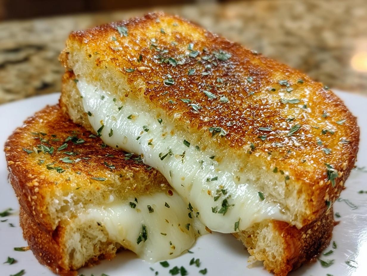 Garlic Bread Grilled Cheese - detail 1