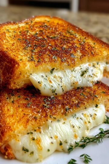 Garlic Bread Grilled Cheese