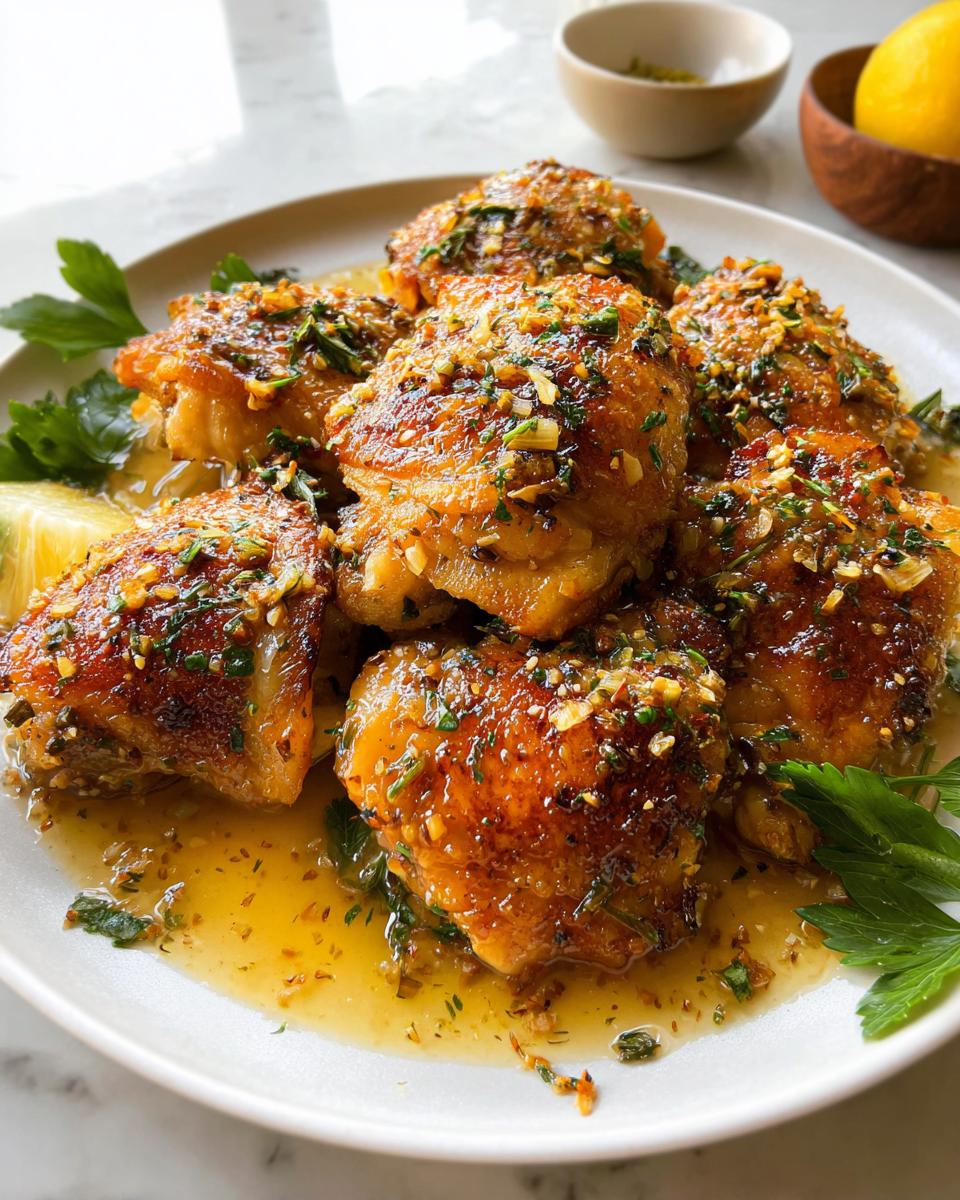 Garlic Lemon Chicken Thighs - detail 1
