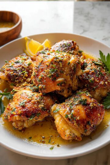 Garlic Lemon Chicken Thighs
