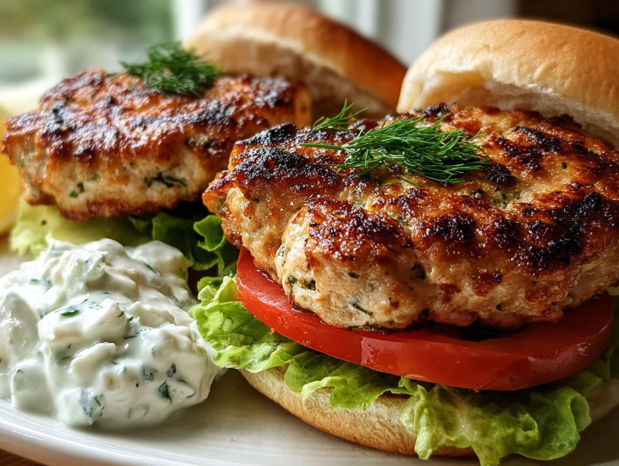 Greek Chicken Burgers - detail 1