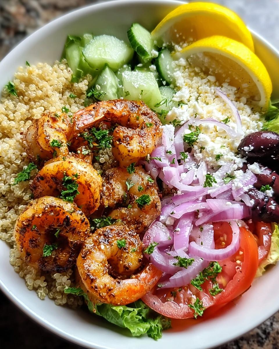 Greek Shrimp Mediterranean Bowl