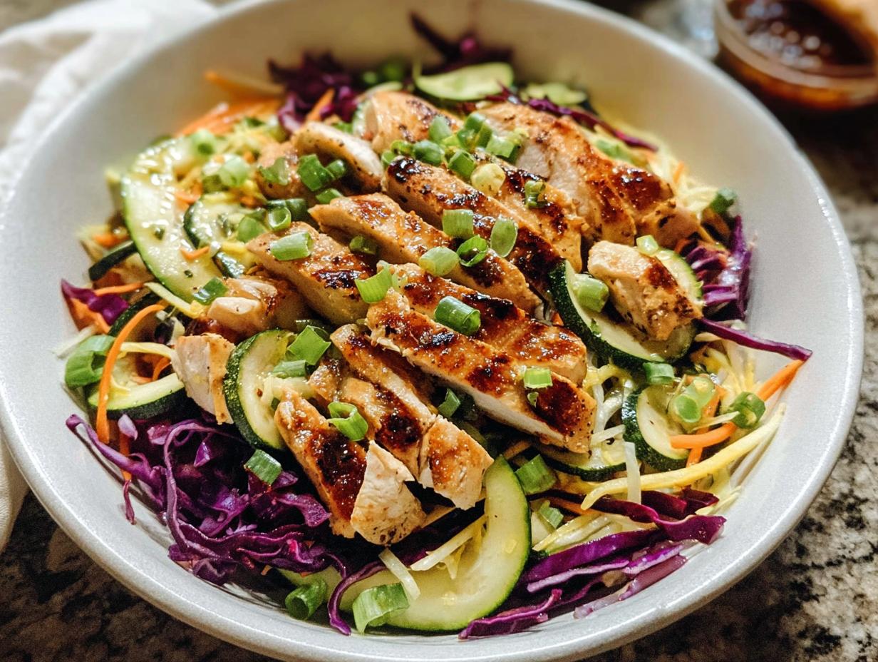 Grilled Chicken Cabbage Salad - detail 1
