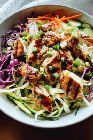 Grilled Chicken Cabbage Salad