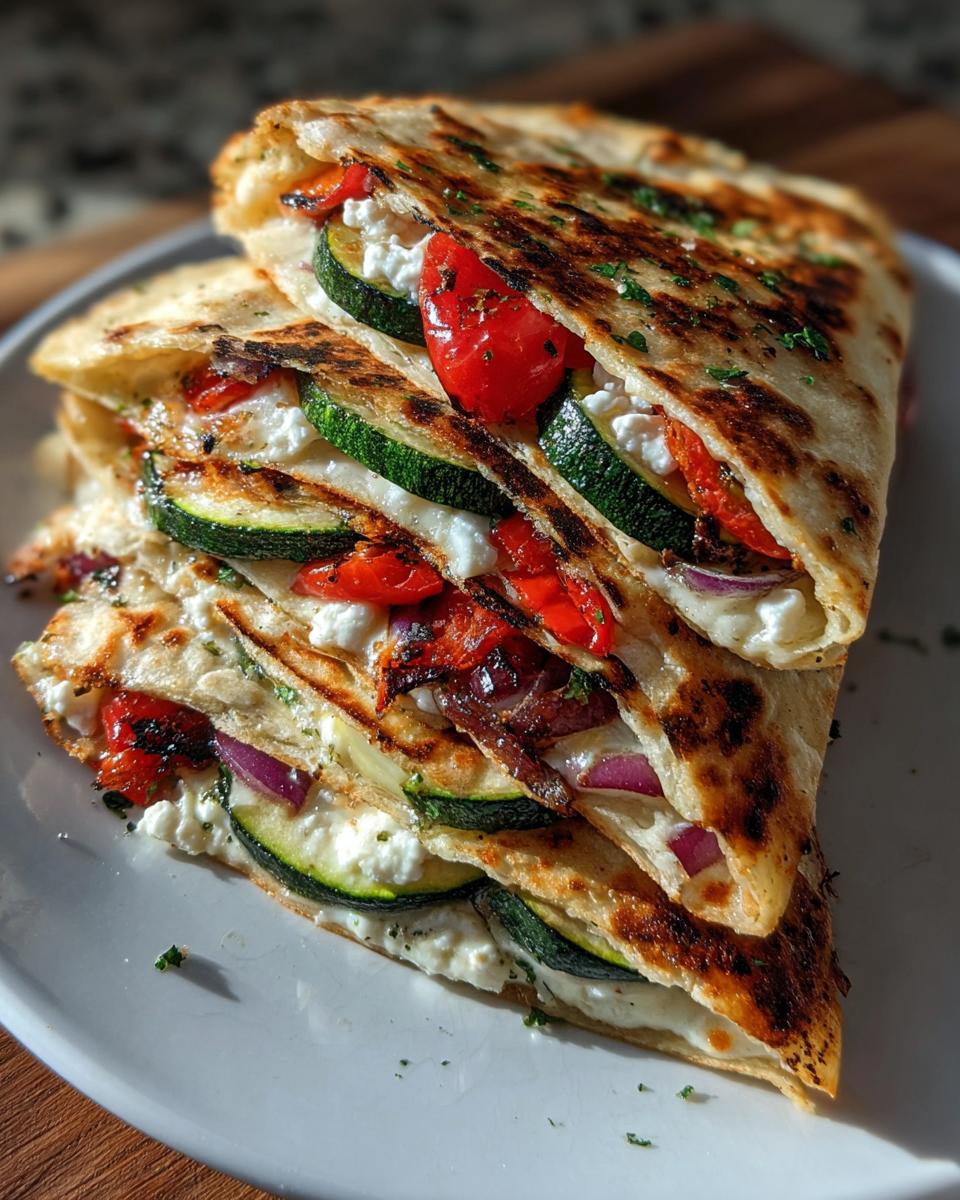 Grilled Mediterranean Veggie Quesadillas - detail 1