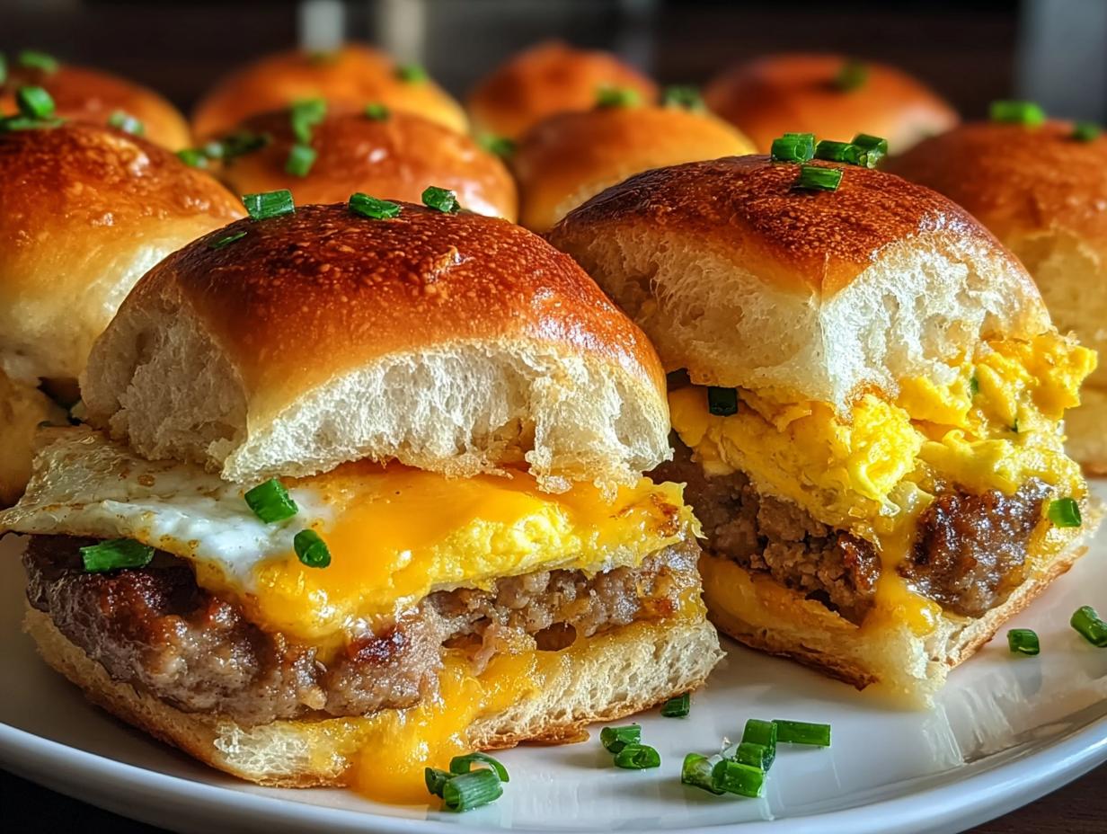 Hearty Breakfast Rolls with Sausage and Egg - detail 1
