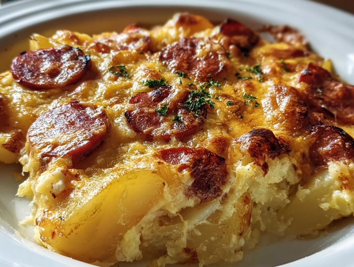 Hearty Kielbasa and Cheesy Potato Casserole: An Amazing Ultimate Recipe - detail 1