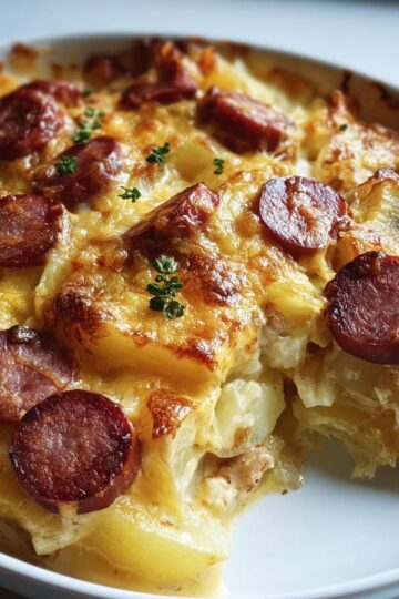 Hearty Kielbasa and Cheesy Potato Casserole: An Amazing Ultimate Recipe