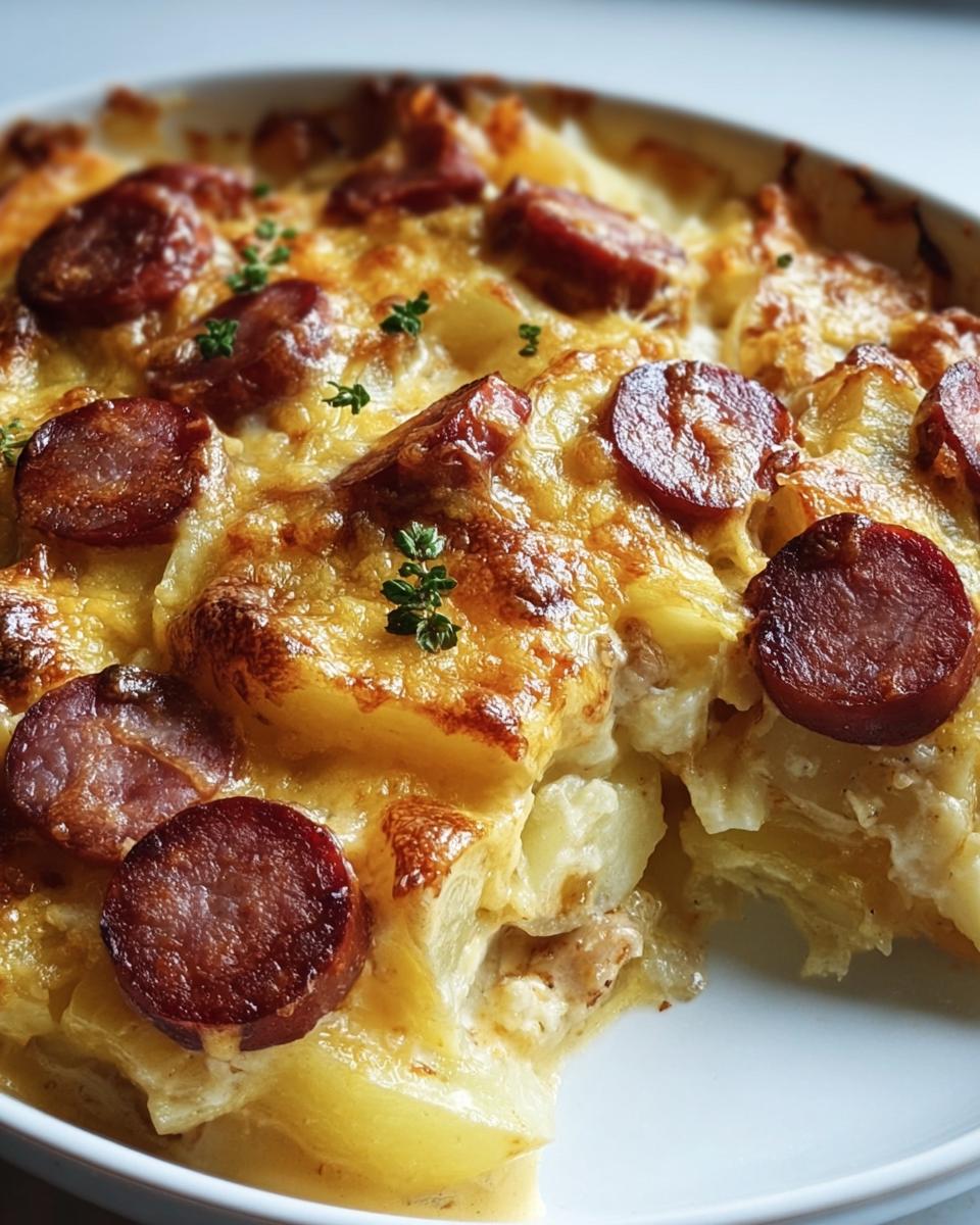 Hearty Kielbasa and Cheesy Potato Casserole: An Amazing Ultimate Recipe