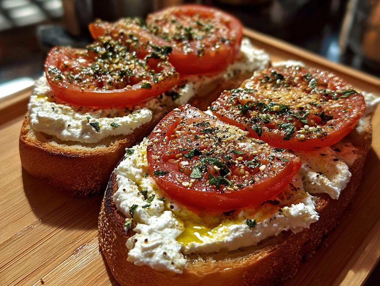 Herbed Ricotta and Tomato Toast - detail 1