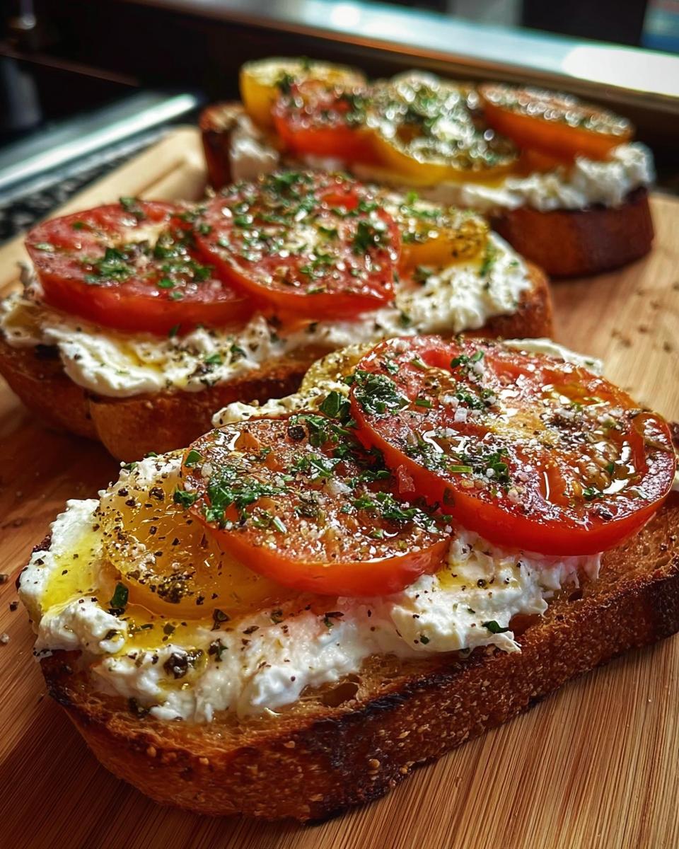 Herbed Ricotta and Tomato Toast