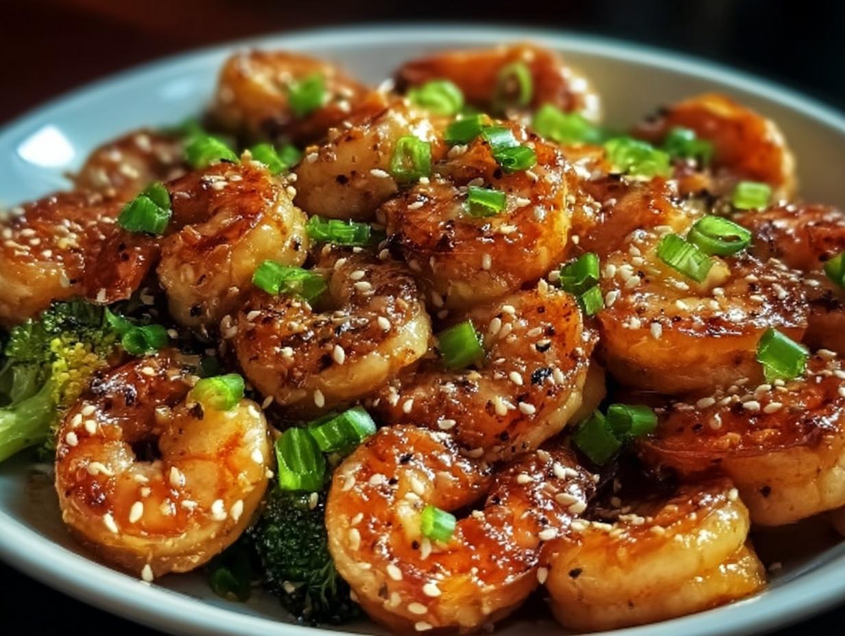 High-Protein Honey Garlic Shrimp