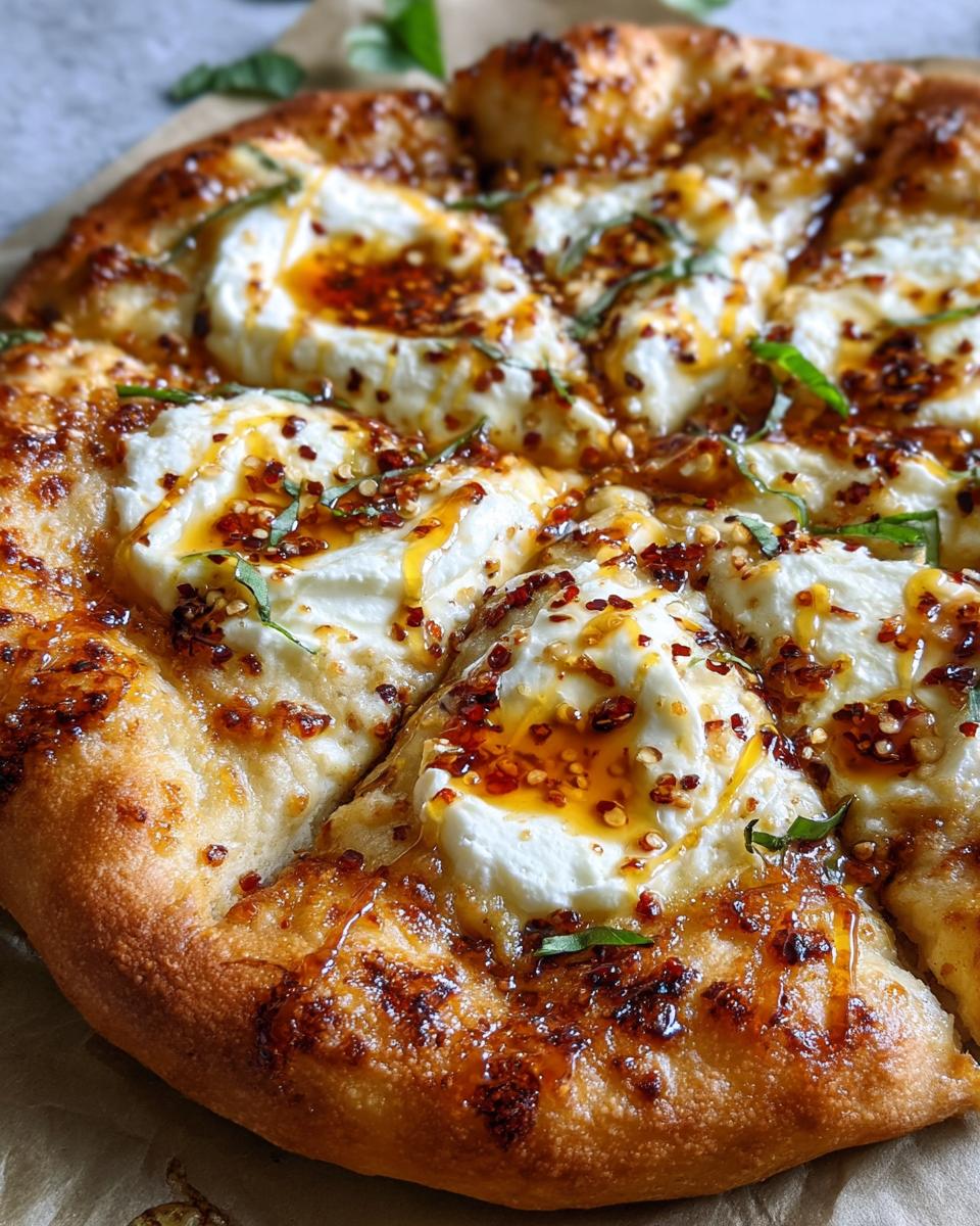 Hot Honey Ricotta Pizza - detail 1