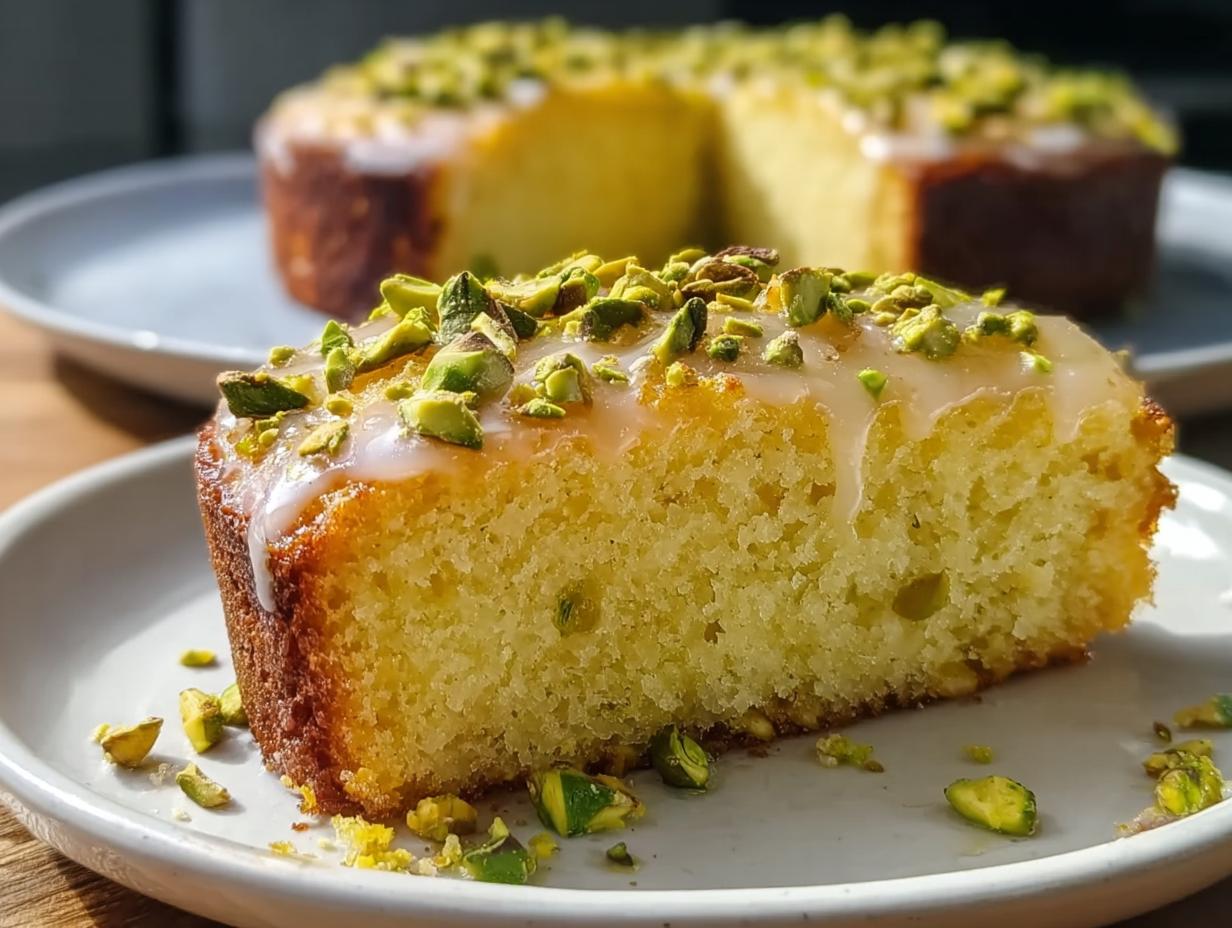 Irresistible Flourless Lemon Pistachio Cake — Easy Gluten-Free Dessert - detail 1