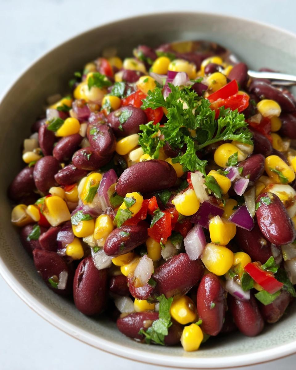Kidney Bean and Sweetcorn Salad - detail 1