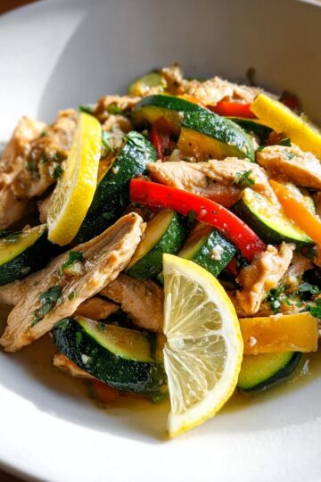 Lemon Garlic Chicken Stir-Fry