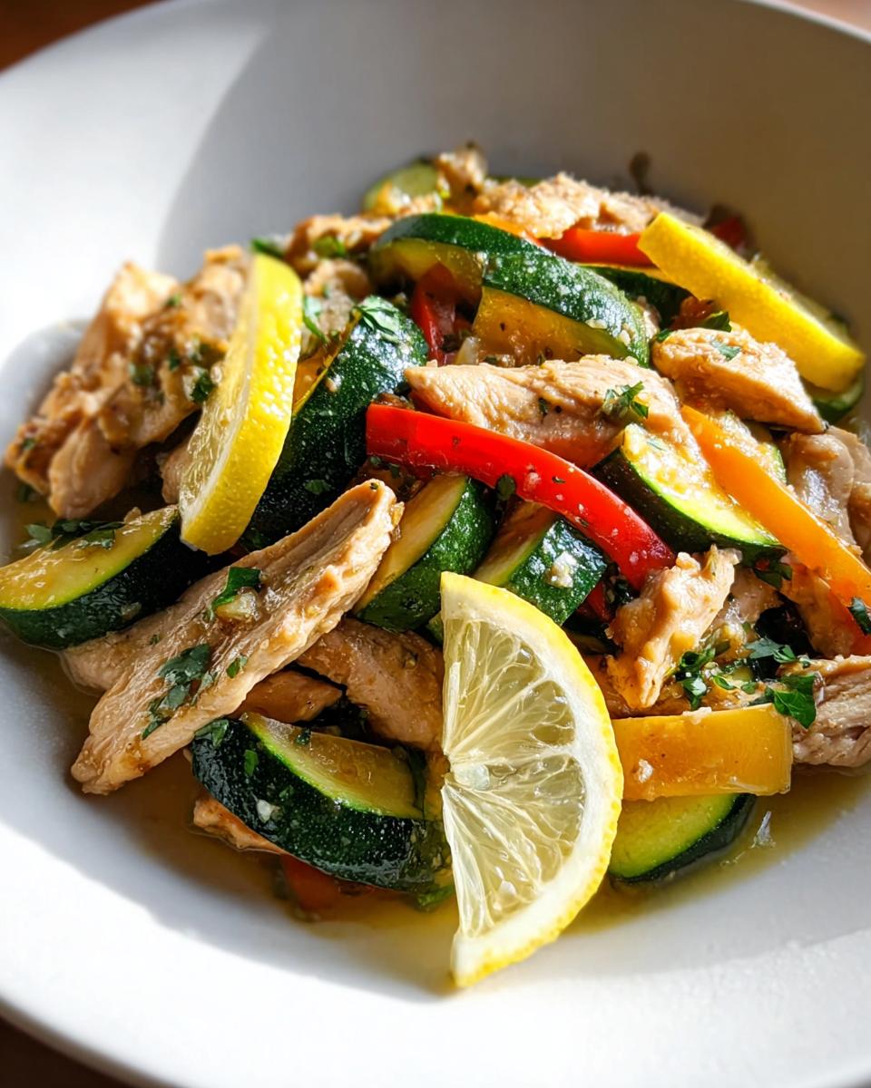 Lemon Garlic Chicken Stir-Fry