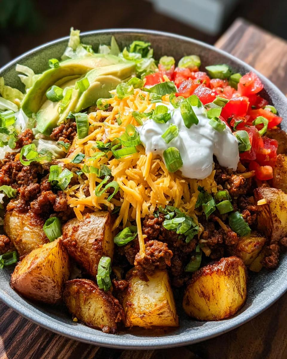 Loaded Potato Taco Bowl