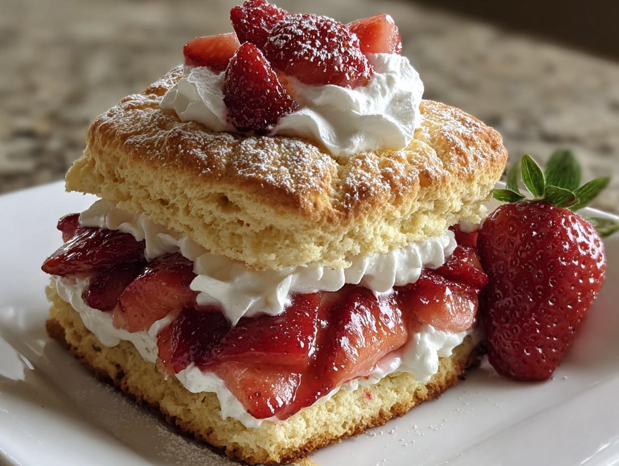 Moist Classic Strawberry Shortcake - detail 1