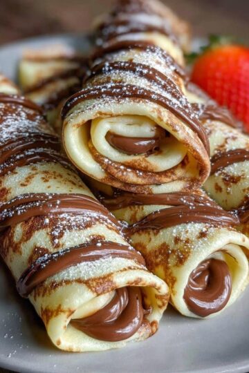 Nutella Crepes Rolls