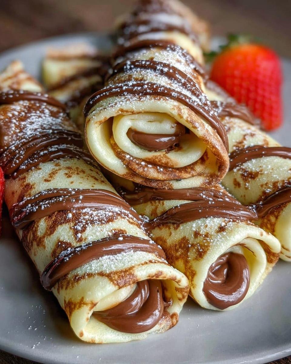 Nutella Crepes Rolls