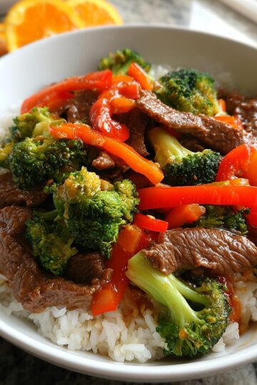 Orange Beef Stir Fry
