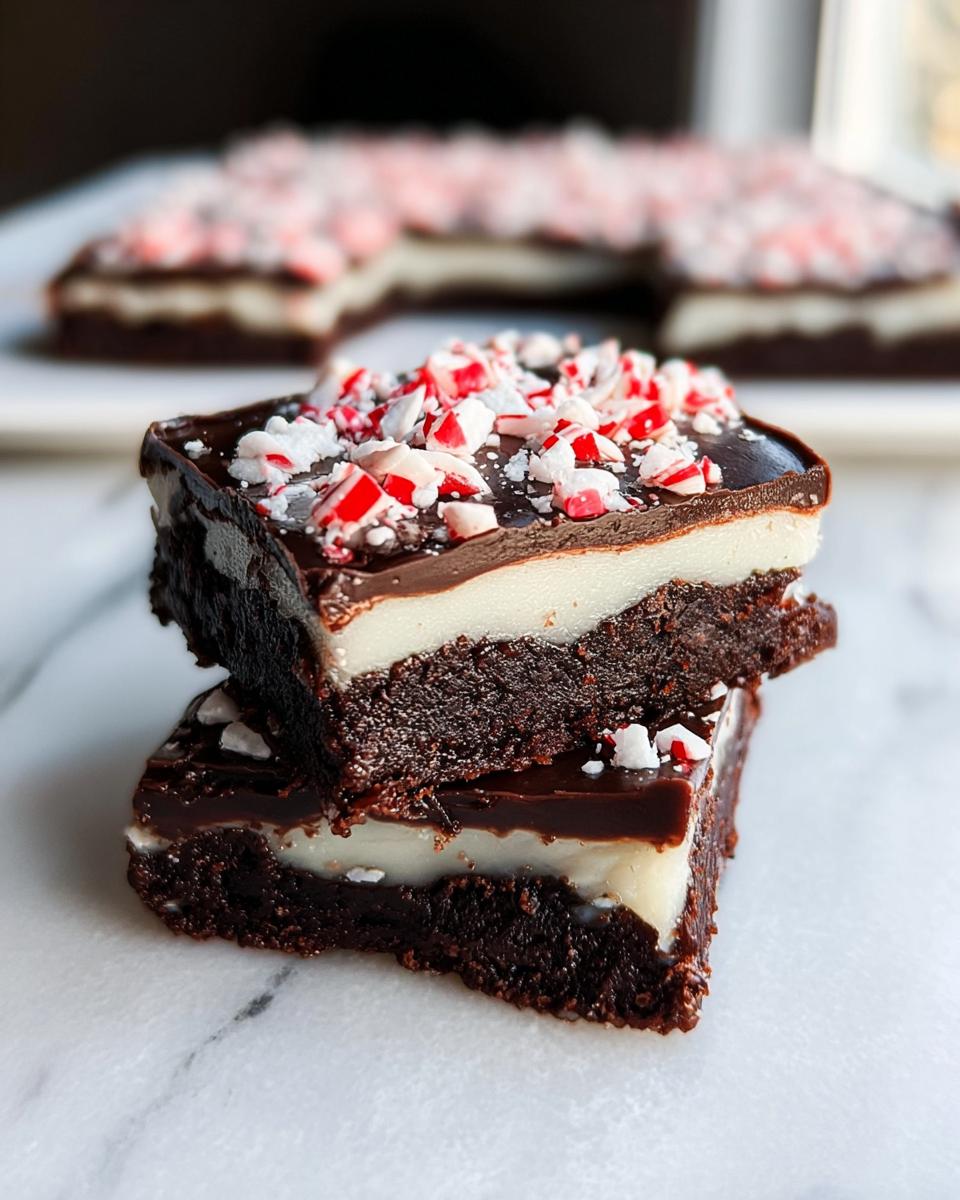 Peppermint Bark Brownies