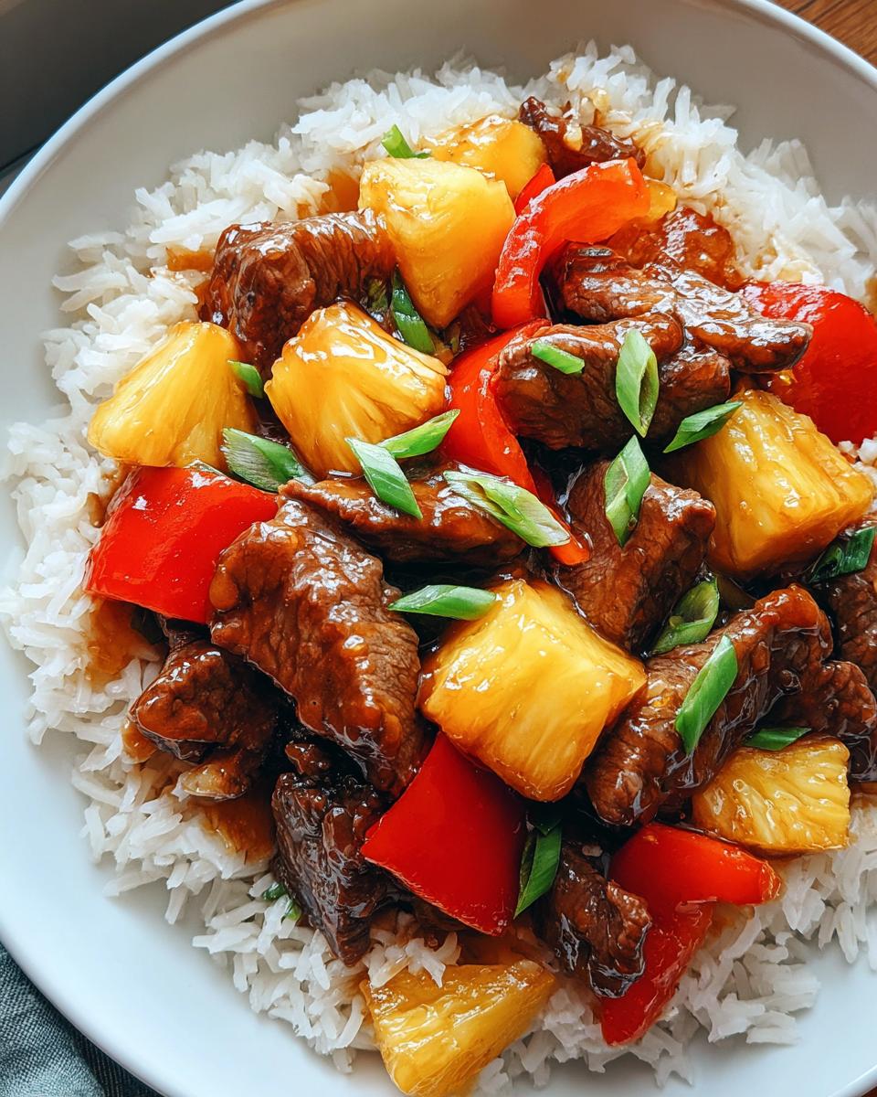 Pineapple Beef Stir Fry - detail 1