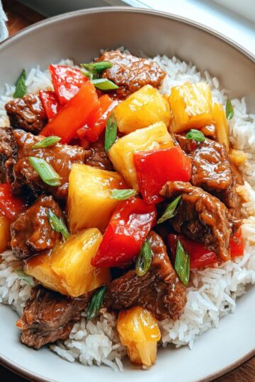 Pineapple Beef Stir Fry