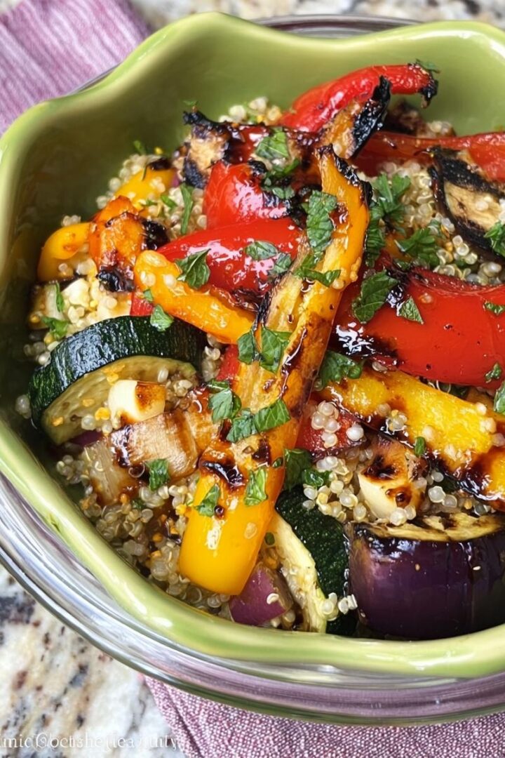 Quinoa Salad with Grilled Vegetables