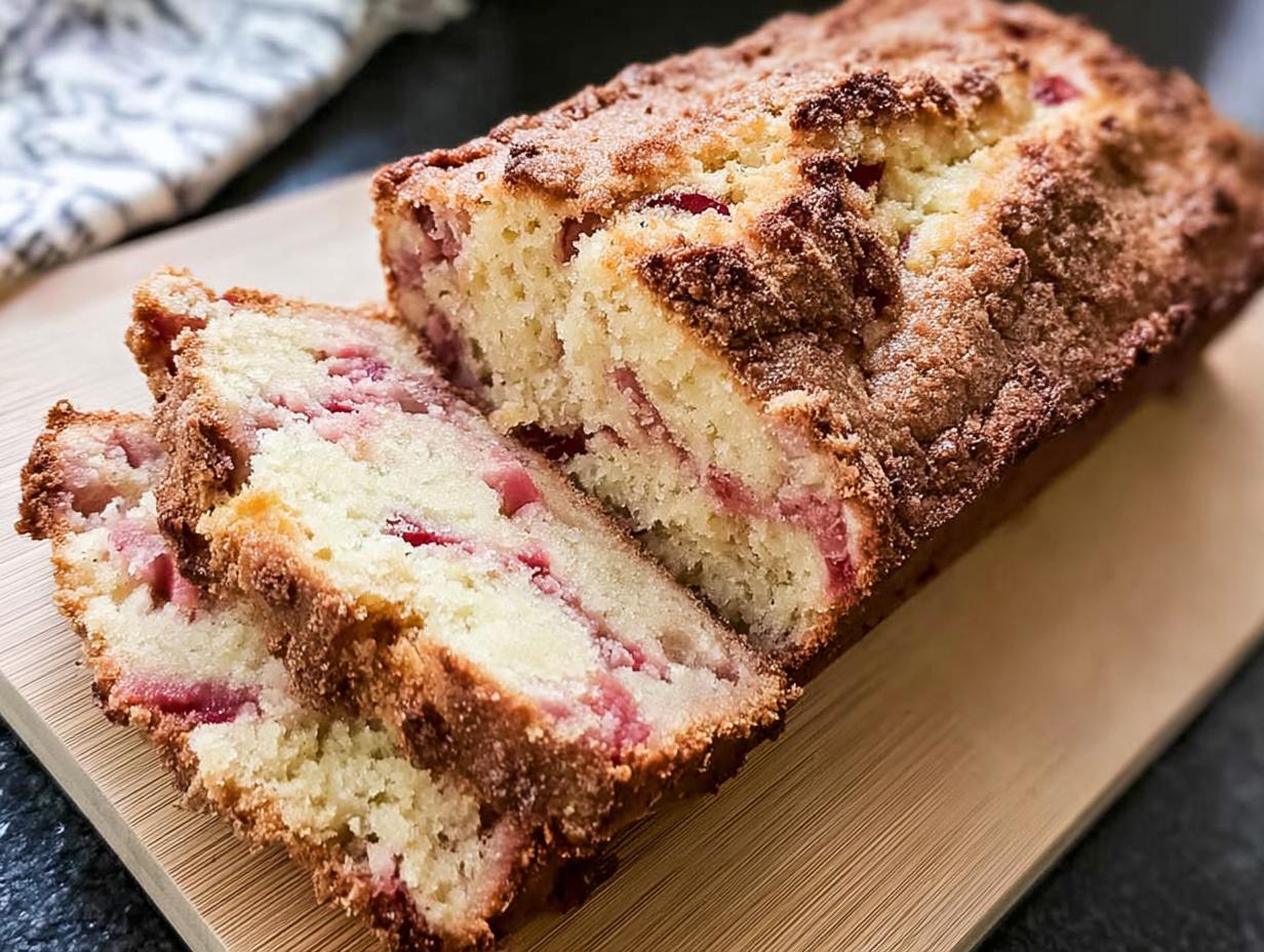 Rhubarb Bread - detail 1