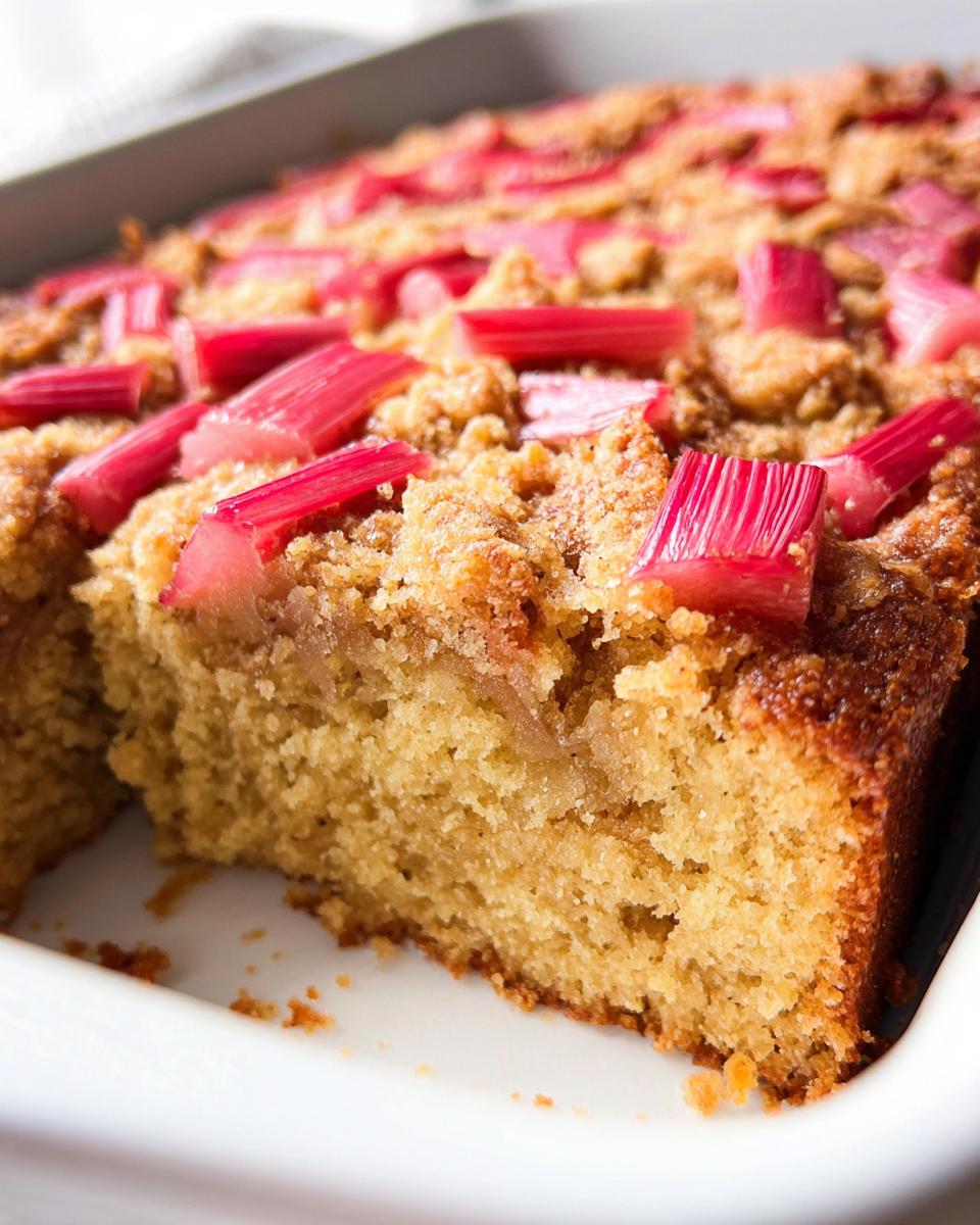 Rhubarb Coffee Cake