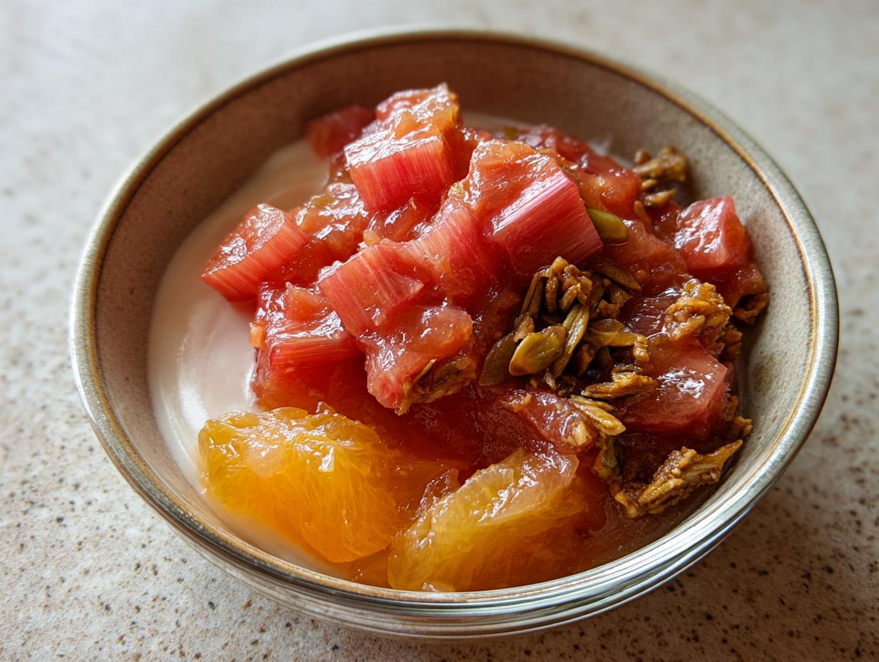Rhubarb Compote - detail 1