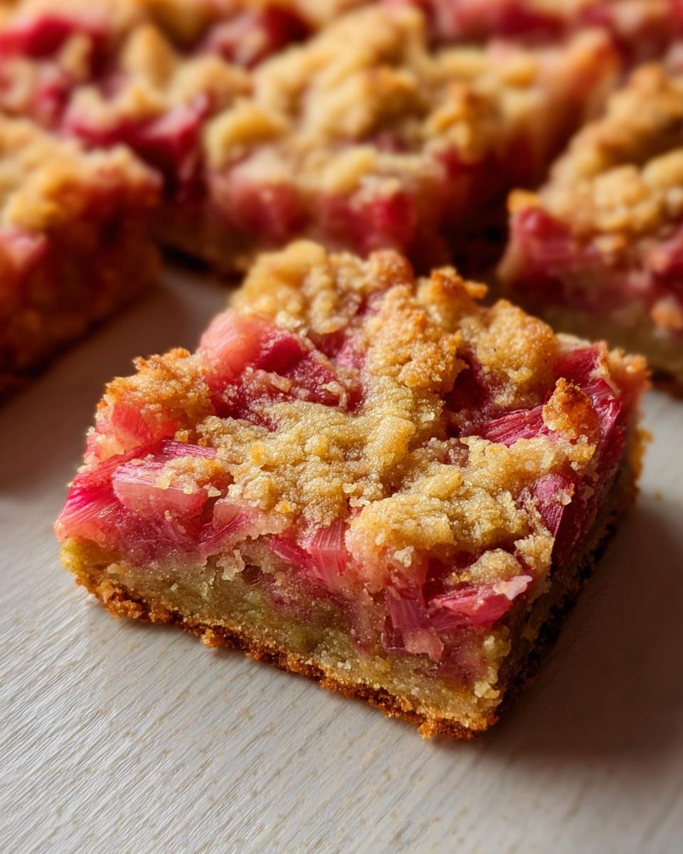 Rhubarb Dream Bars