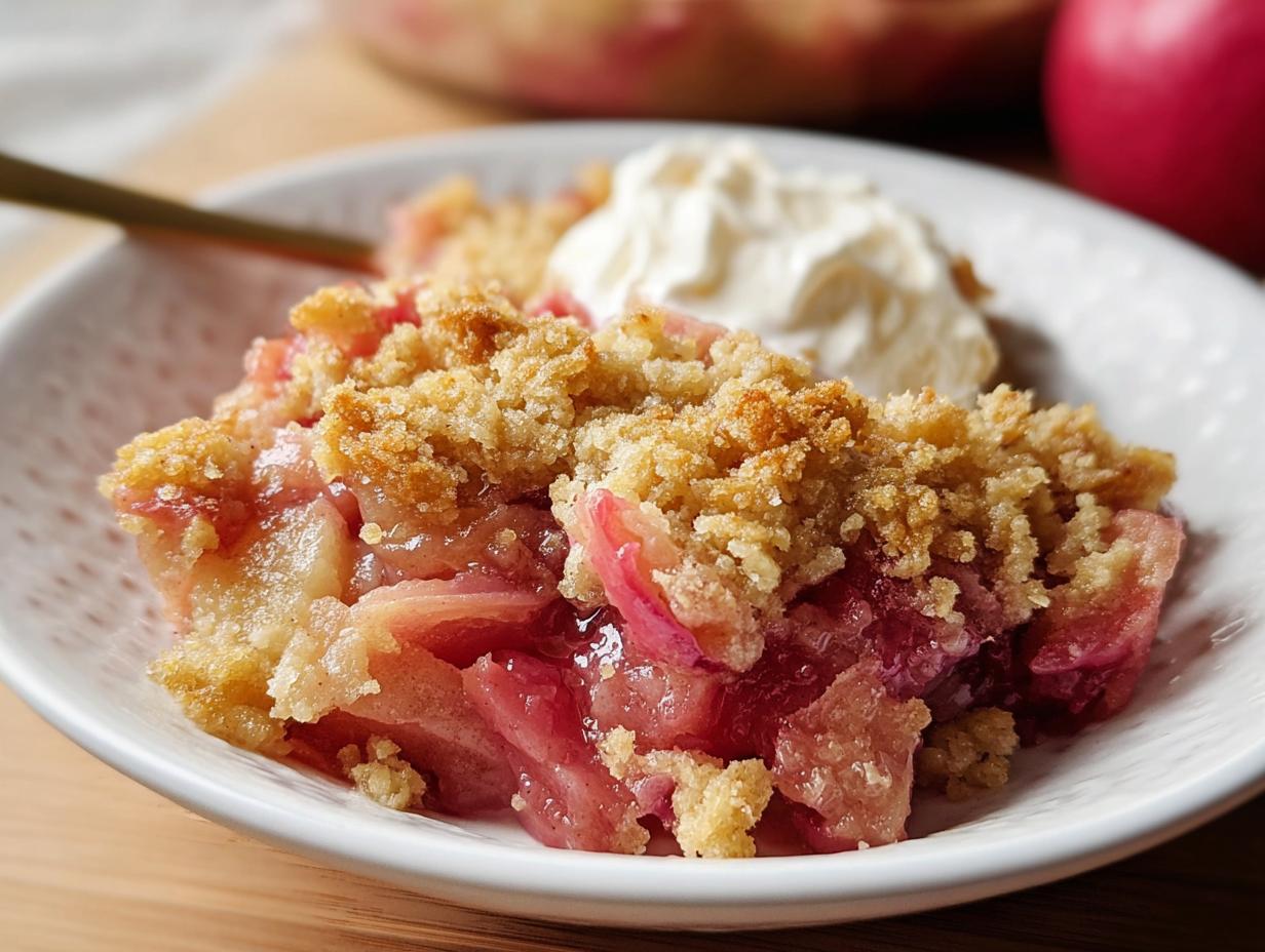 Rhubarb Dump Cake - detail 1