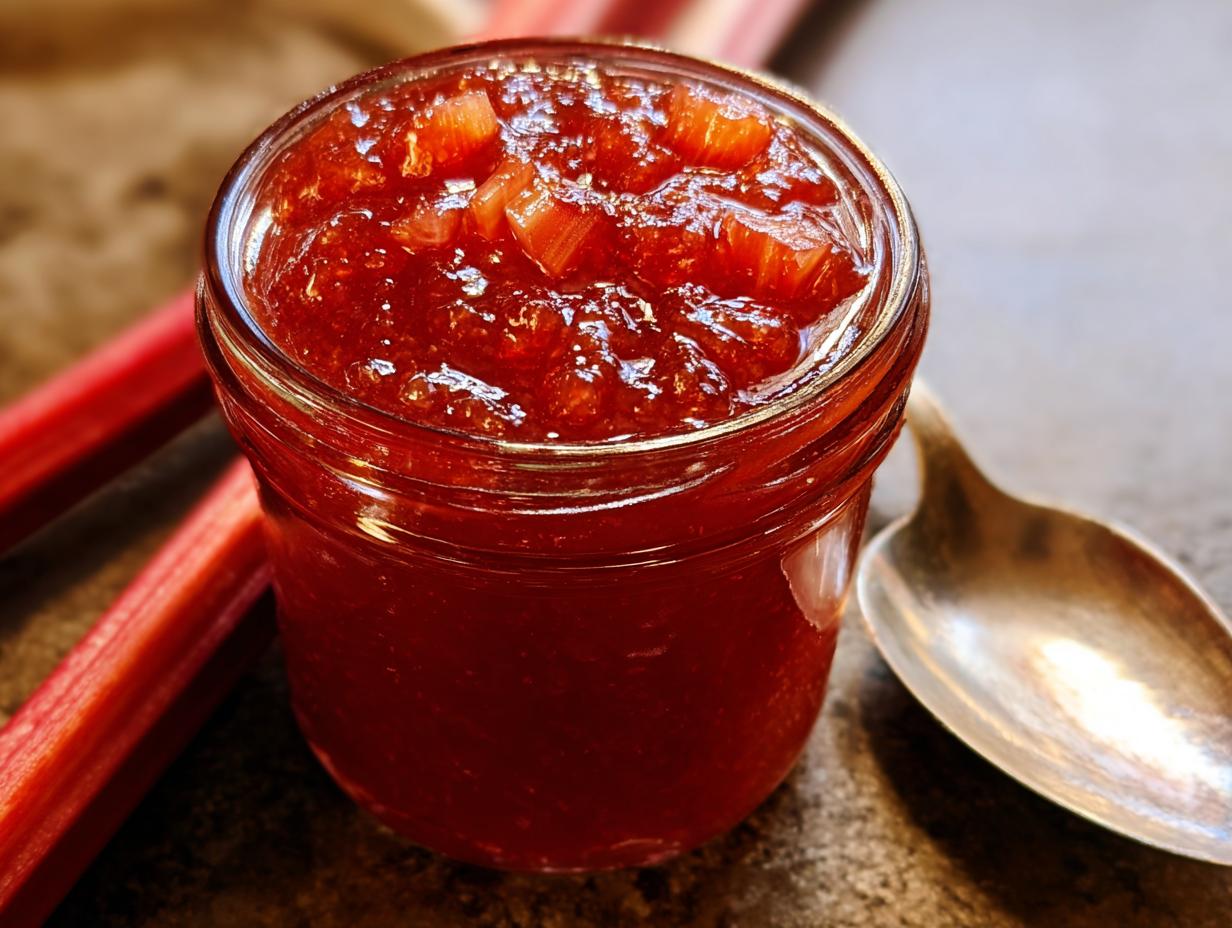 Rhubarb Jam - detail 1