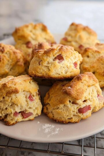 Rhubarb Scones