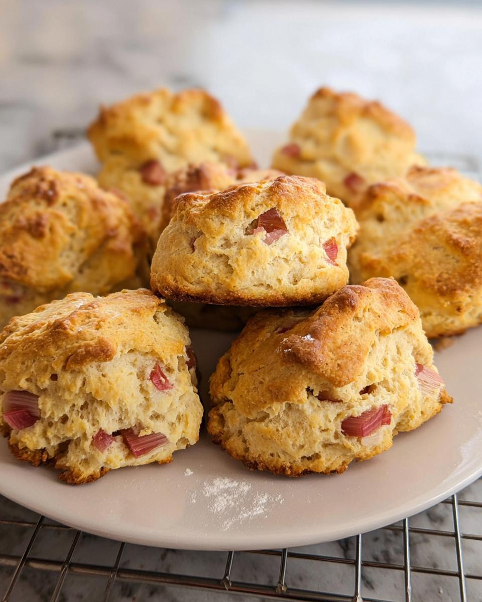 Rhubarb Scones