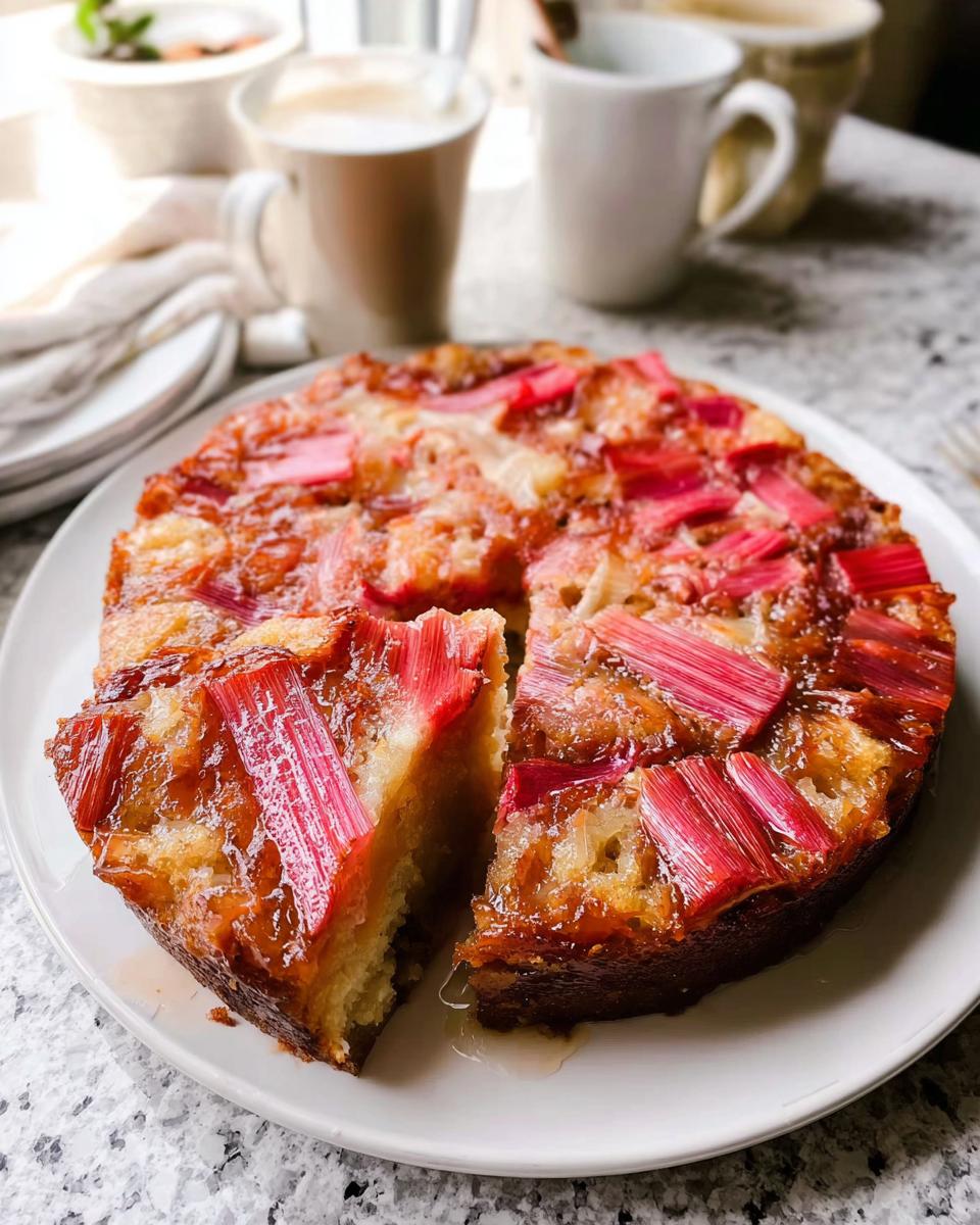 Rhubarb Upside-Down Cake