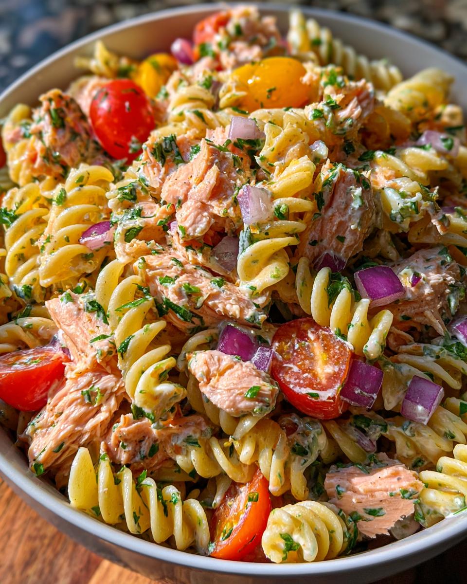 Salmon Pasta Salad Recipe – The Ultimate Party Power Bowl - detail 1