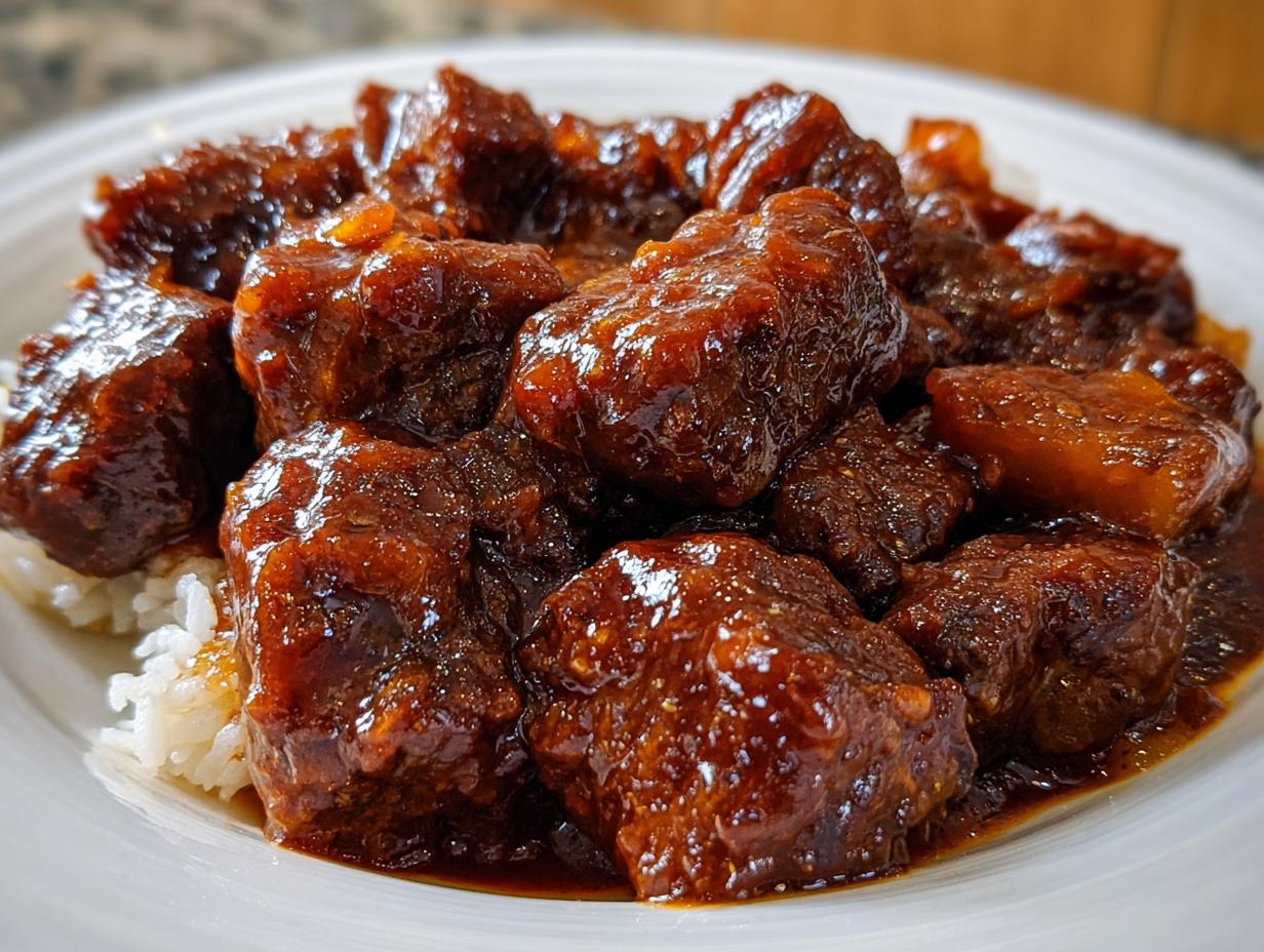 Slow Cooker 3-Ingredient Amish Sweet and Sour Beef - detail 1