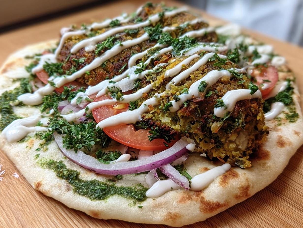 Smashed Falafel Wraps - detail 1