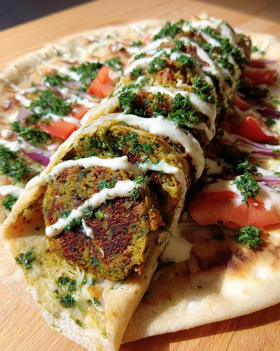 Smashed Falafel Wraps