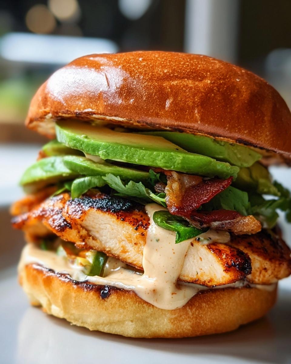 Spicy Grilled Chicken Avocado Sandwich - detail 1