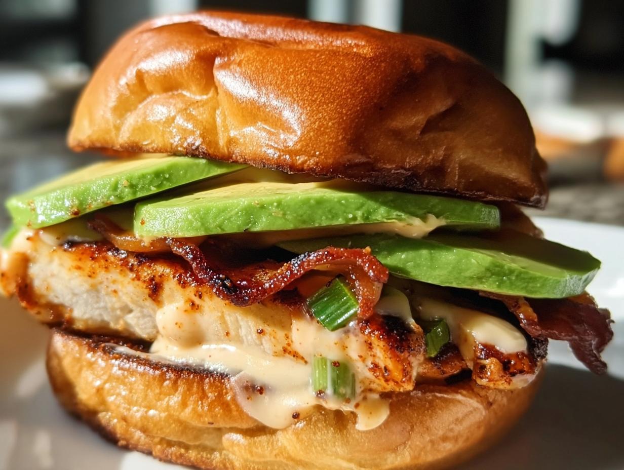 Spicy Grilled Chicken Avocado Sandwich