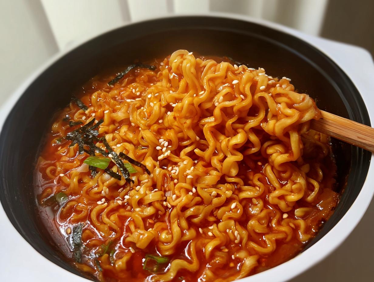 Spicy Korean-Style Instant Ramen (Buldak Inspired) - detail 1